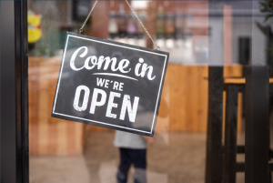 small business open sign