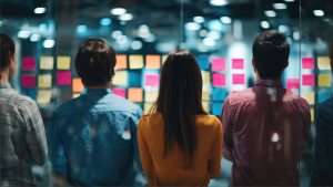 AI Readiness Workshop and brainstorming in action.